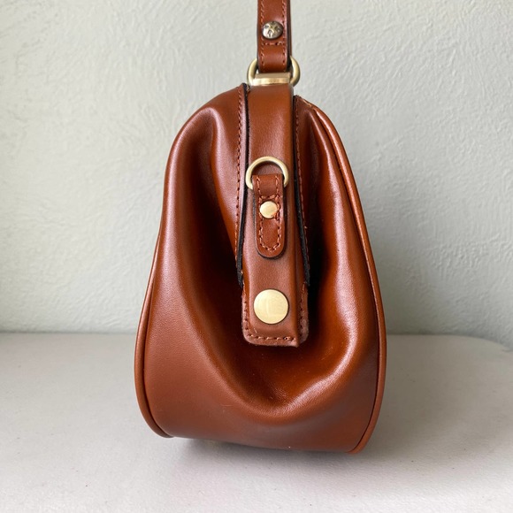 NWT Patricia Nash Gracchi Florence Tooled Leather Frame Satchel Brown P38407 - Picture 13 of 15